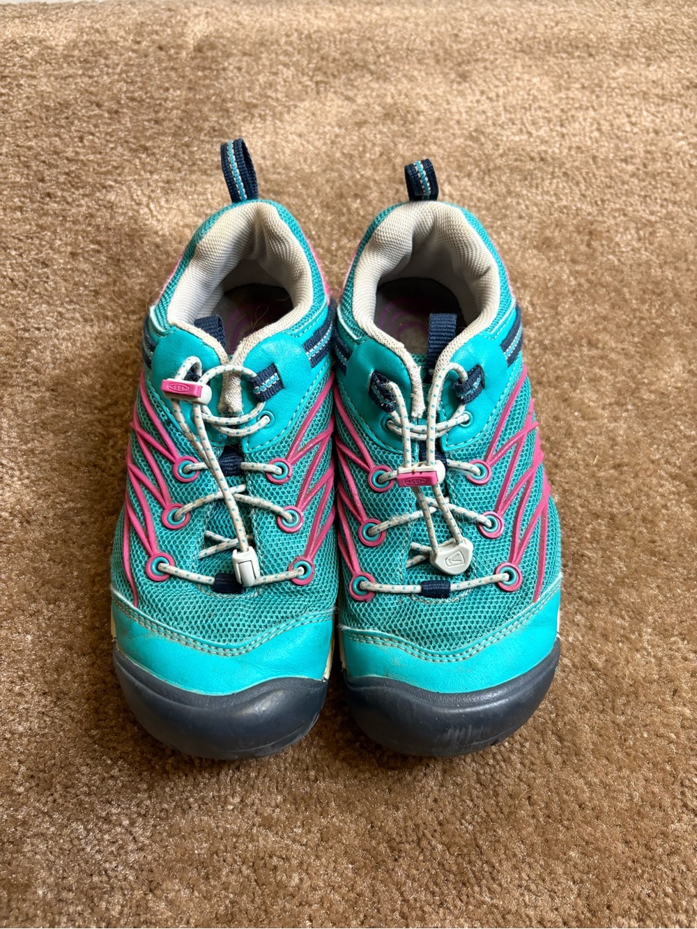 Keen Kids Teal and Pink Quick-Lace Sneakers
